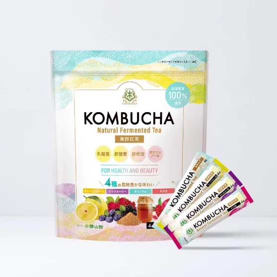 仙台勝山館 発酵紅茶 KOMBUCHA 4種のフルーツ味セット 4g×32本